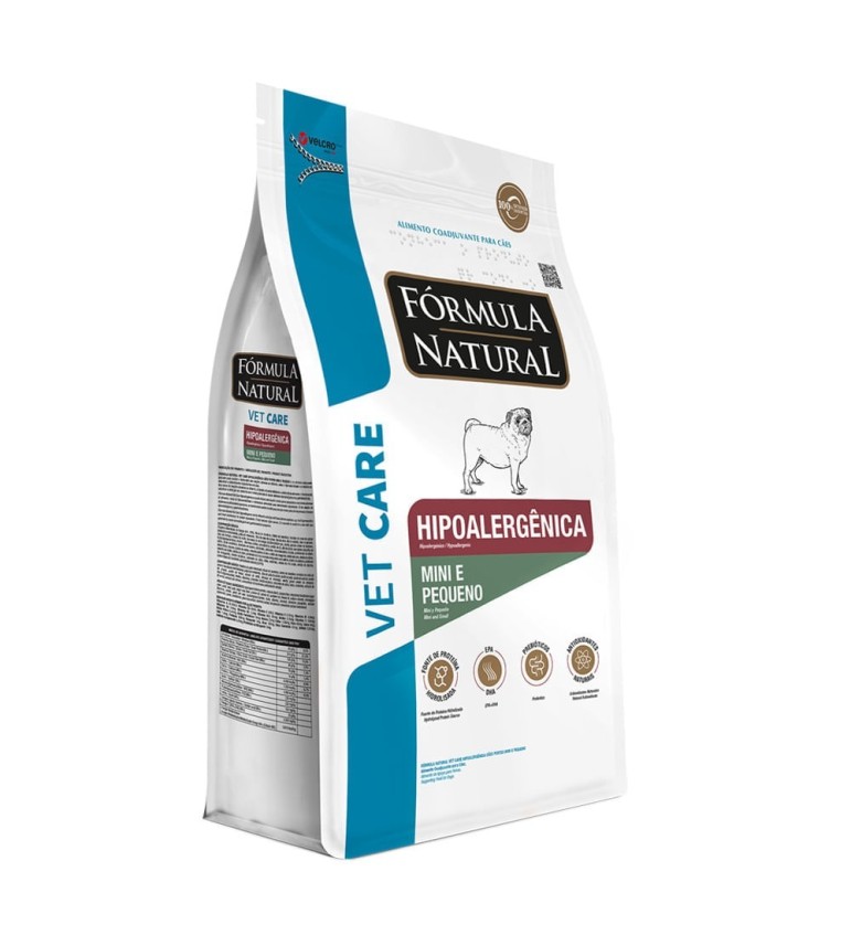 Ração Fórmula Natural Vet Care Hipoalergênica Cães Mini e Pequeno